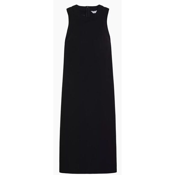 Max Mara Leisure Emilia Jersey Sleeveless Midi-Dress in Black NWT Size XS